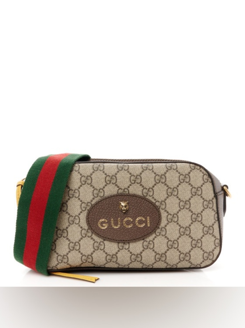 GUCCI GG Supreme Monogram Web Neo Crossbody Bag